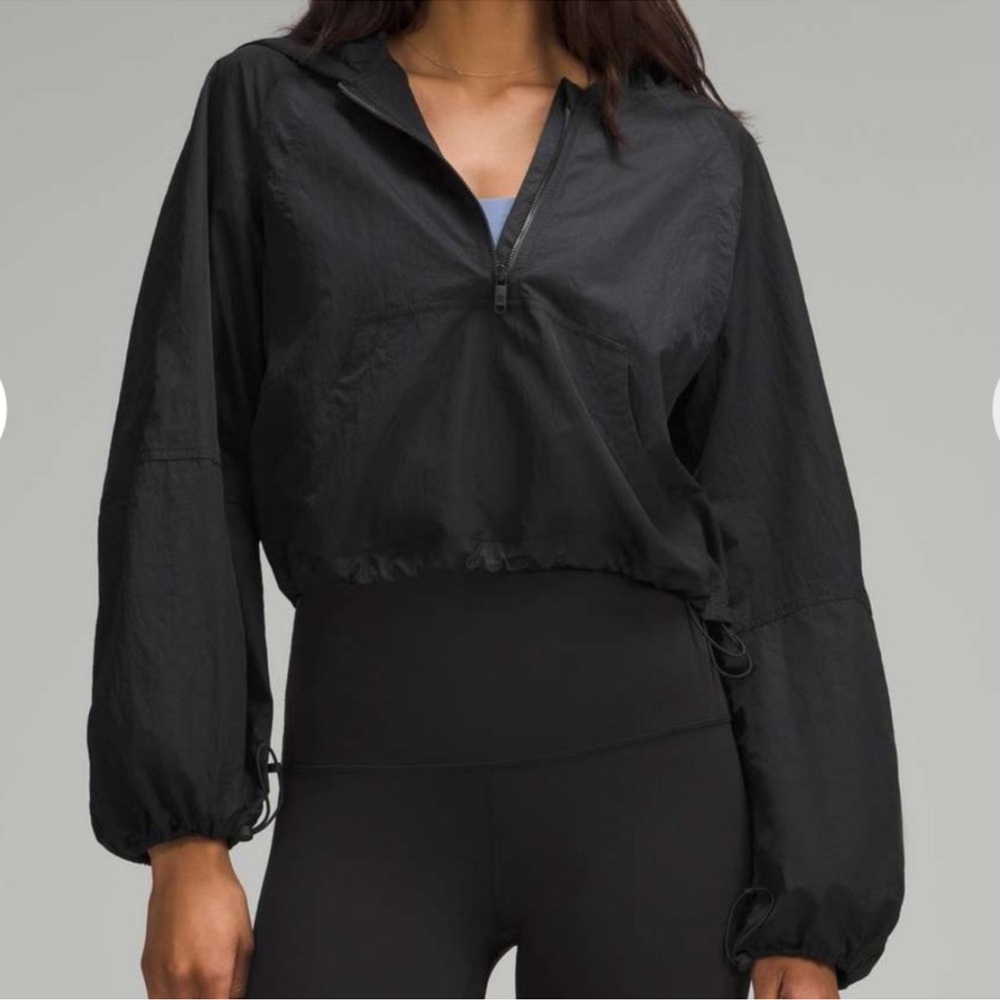 NWT Lululemon Scuba Cropped Anorak Black - Picture 2 of 8